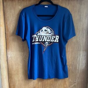 Sport-Tek Ladies Blue Thunder Baseball T-Shirt